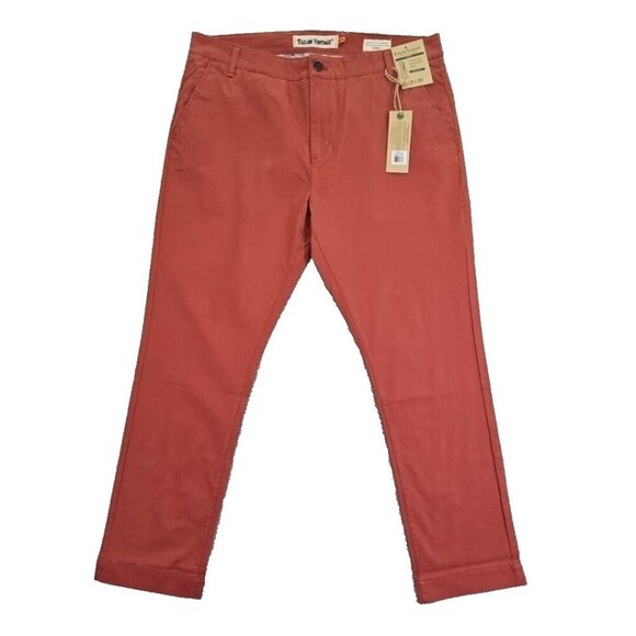 Tailor Vintage Men's Slim Fit Pants 38x30 Canyon Red Stretch Cotton Spandex NWT - Picture 1 of 16